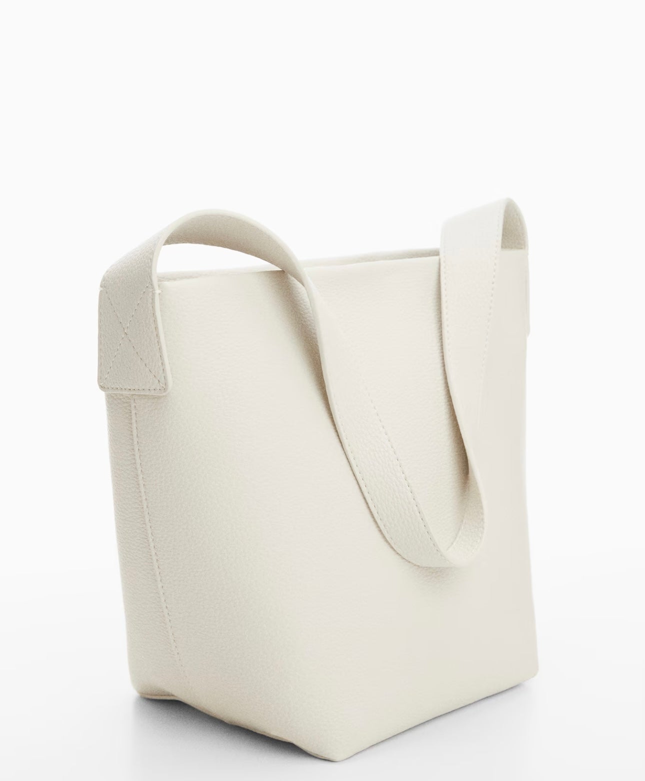 MANGO - Leather effect bucket bag