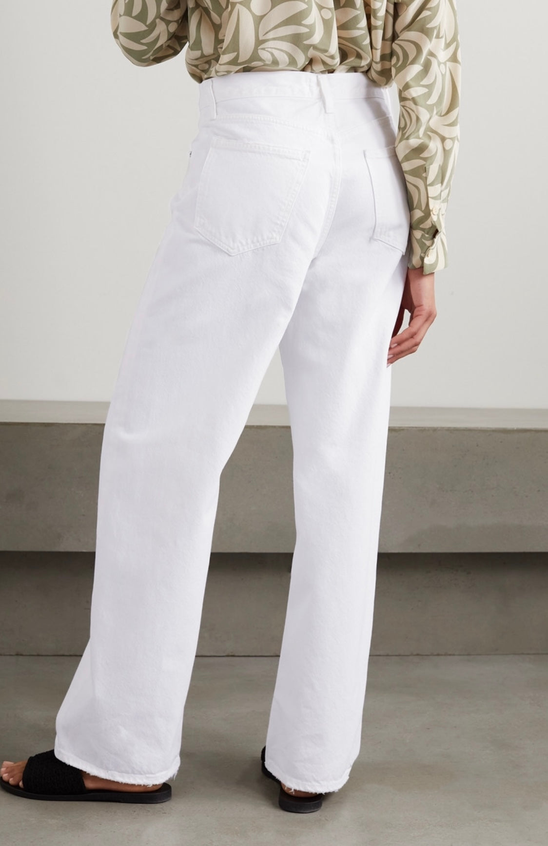 AGOLDE - LOW SLUNG BAGGY JEANS IN WHITE