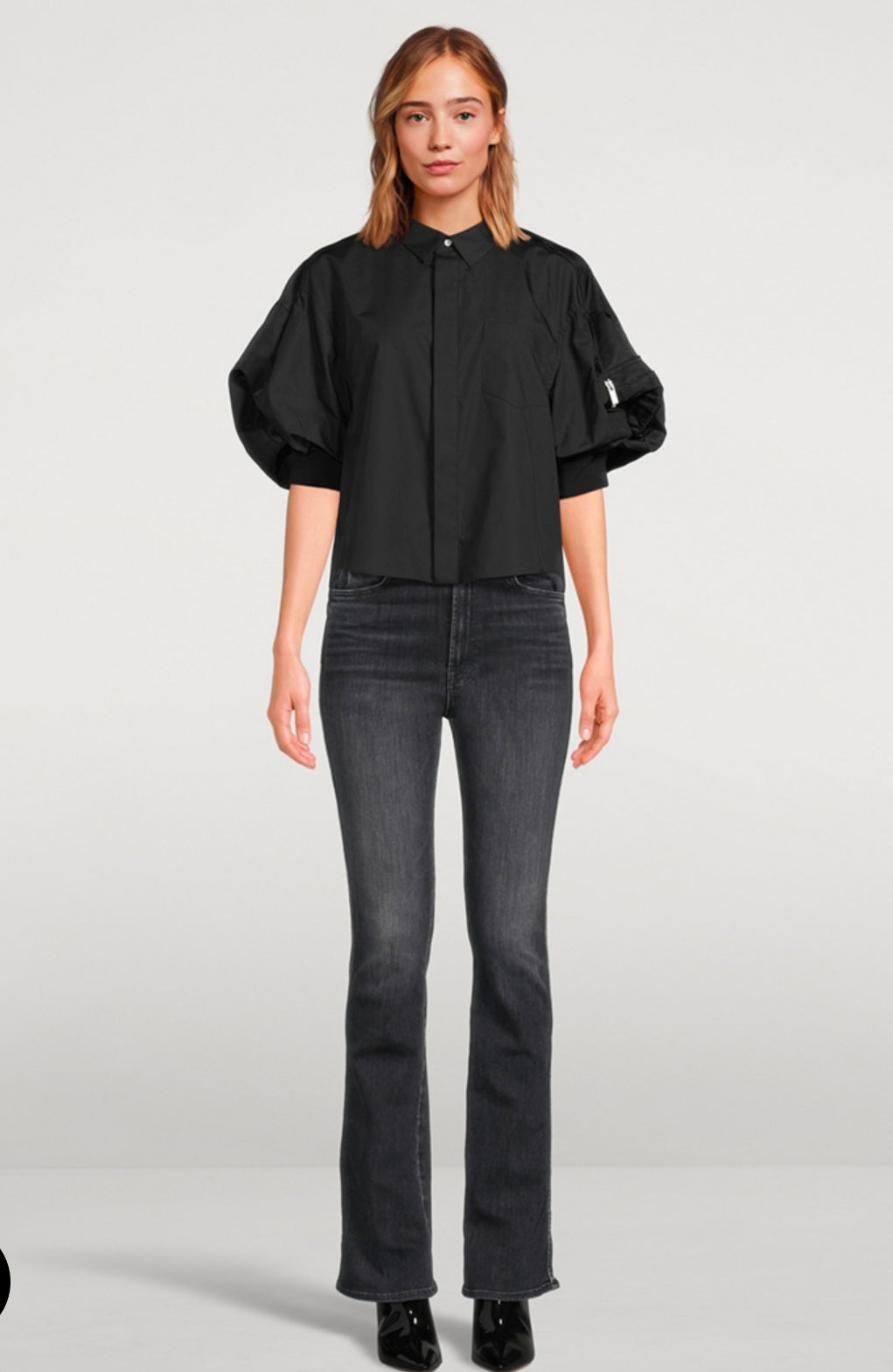 MOTHER
High-Waisted Smokin' Double Heel Flare