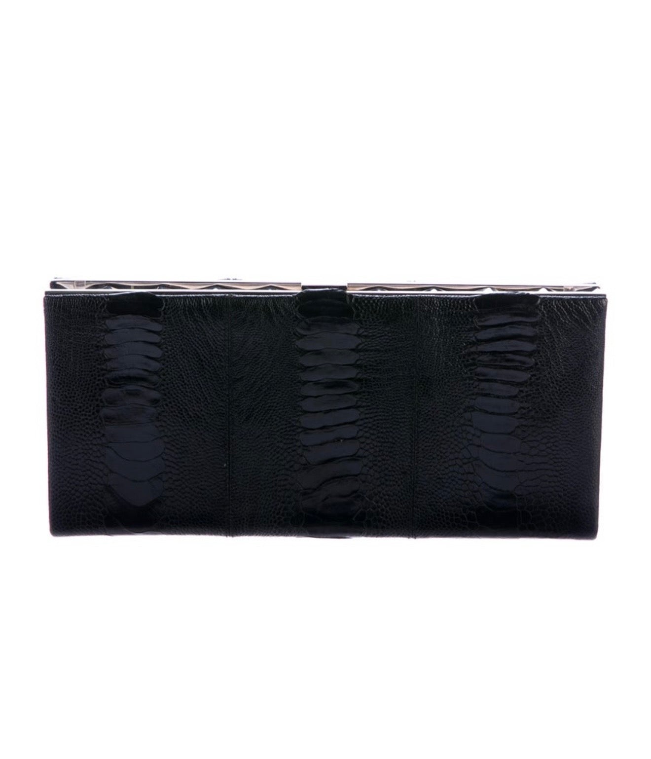 Christian Louboutin rectangular croc clutch/shoulder bag