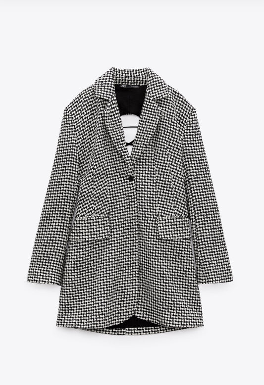 ZARA - Houndstooth Blazer Dress