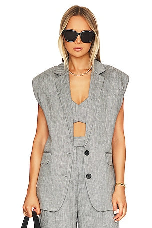 SHONA JOY herringbone vest and pants set