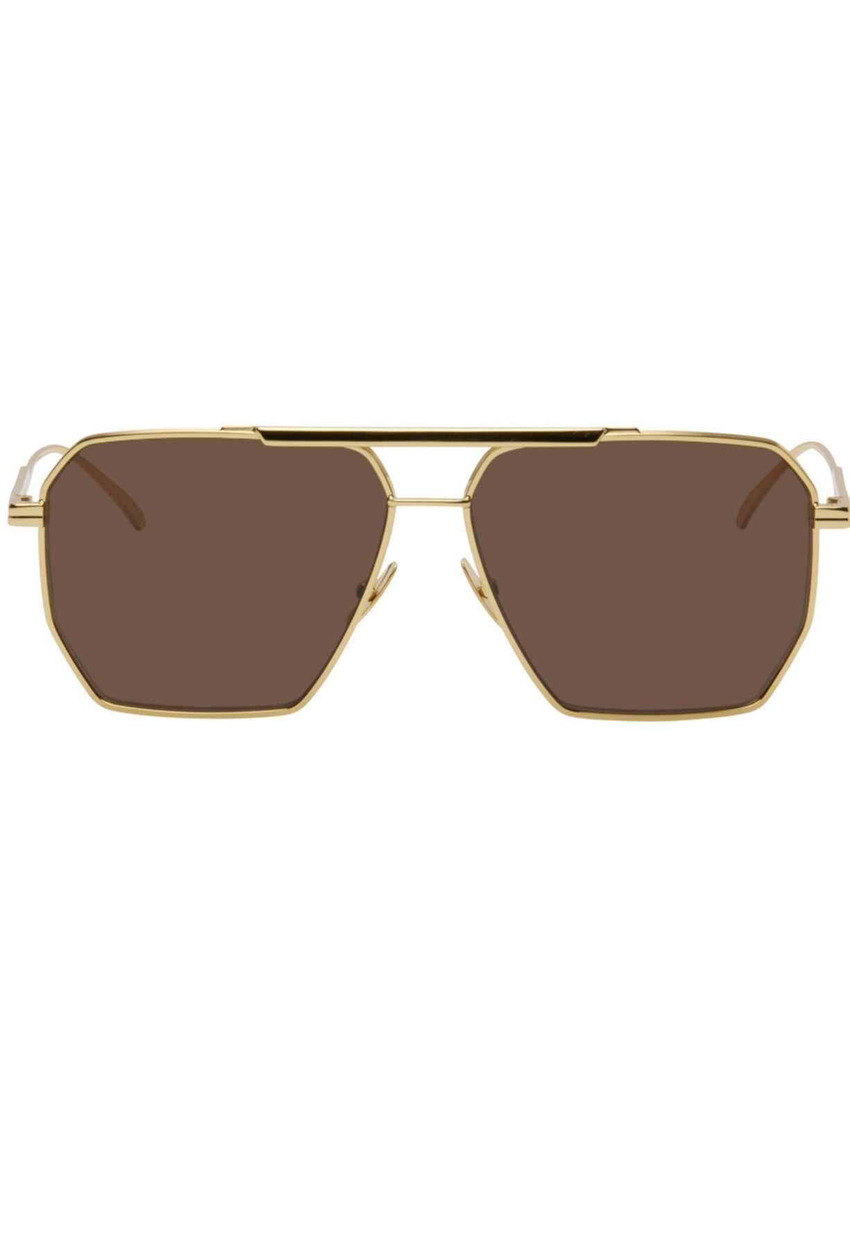 BOTTEGA VENETA EYEWEAR
Aviator-Style Gold-Tone Sunglasses