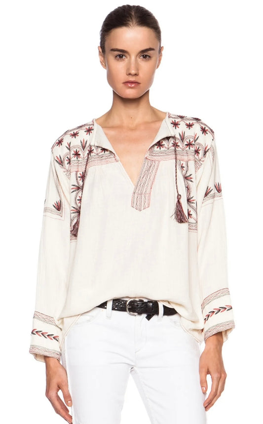 Isabel Marant ETOILE - Vicky Embroidered Blouse