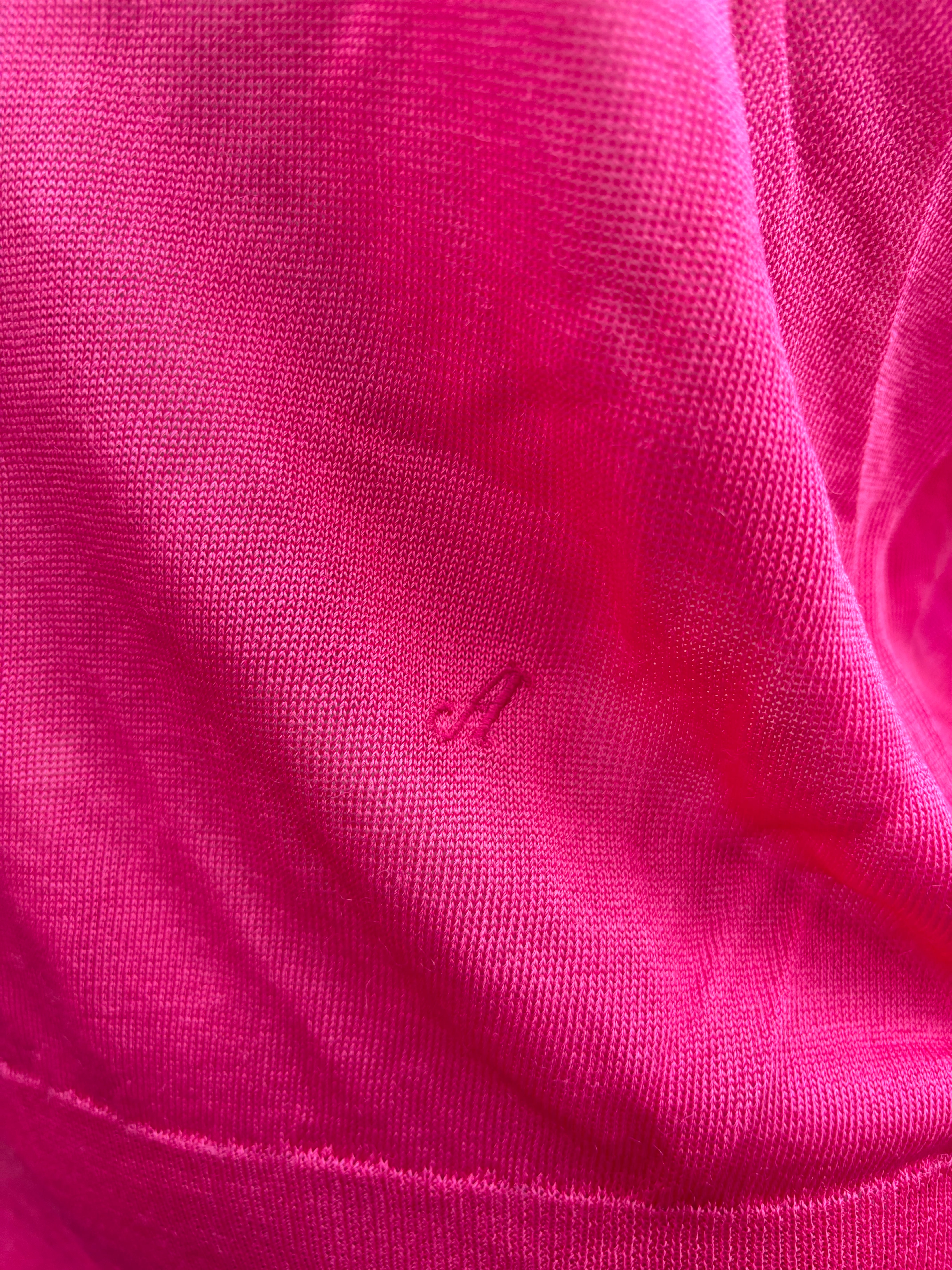 ACNE pink mesh longsleeve