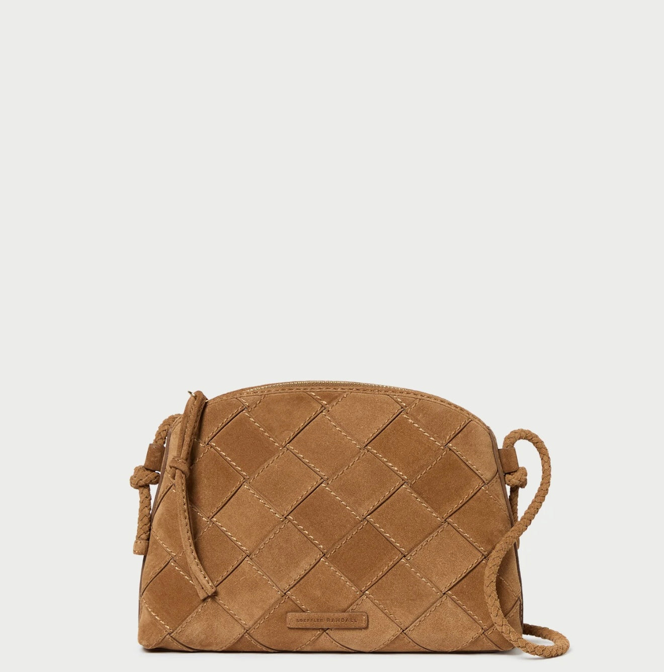 Loeffler Randall - Mallory Toffee Woven Suede Crossbody
