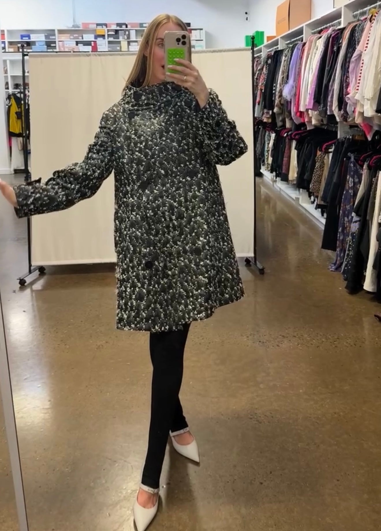 Versace - Black & White Tweed Jacket