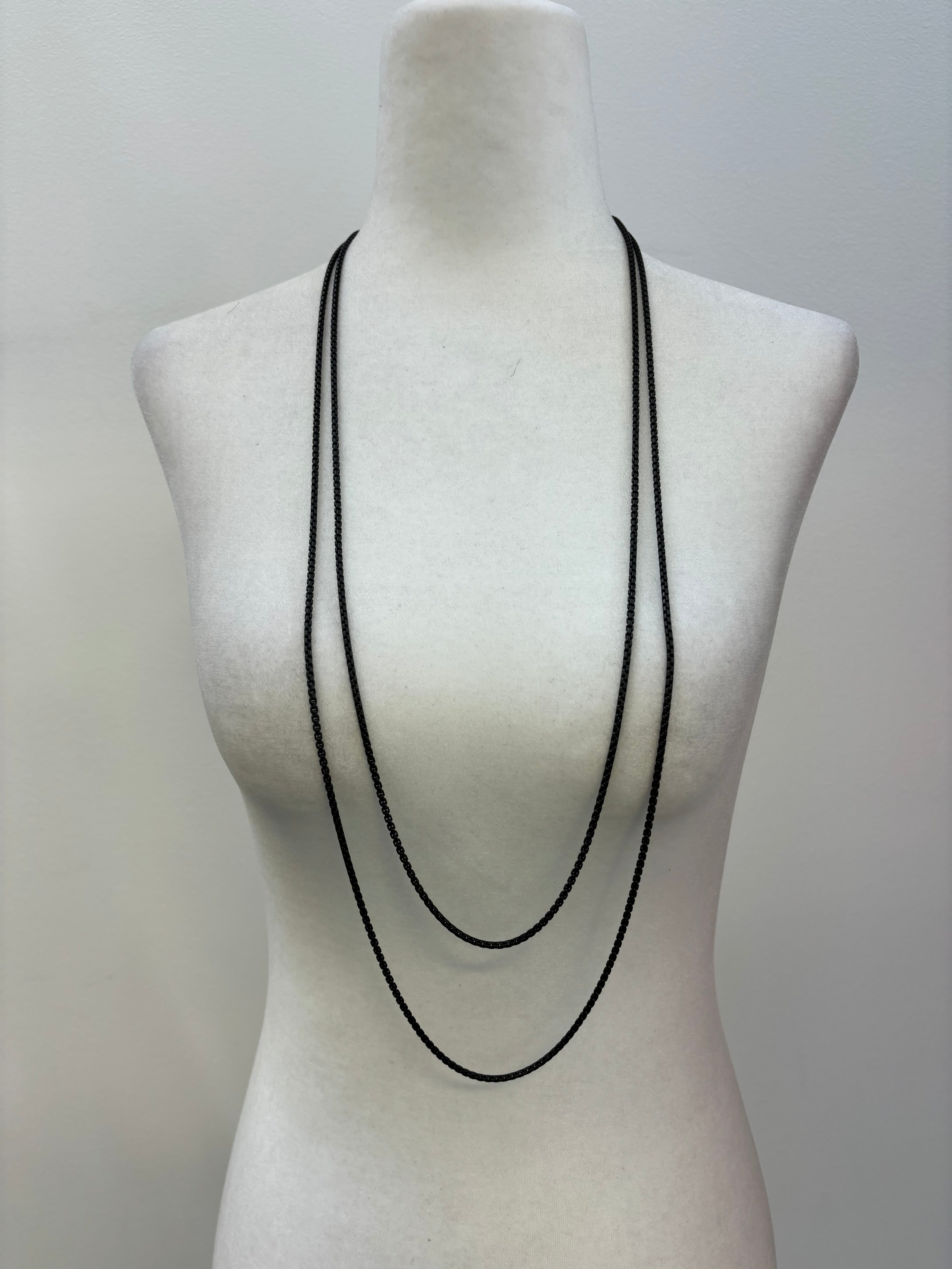 David Yurman Long Black Onyx Chain