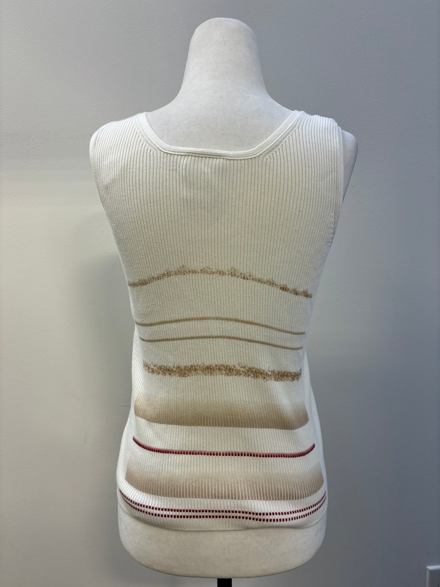 Chanel Ribbed Cotton Tank Top