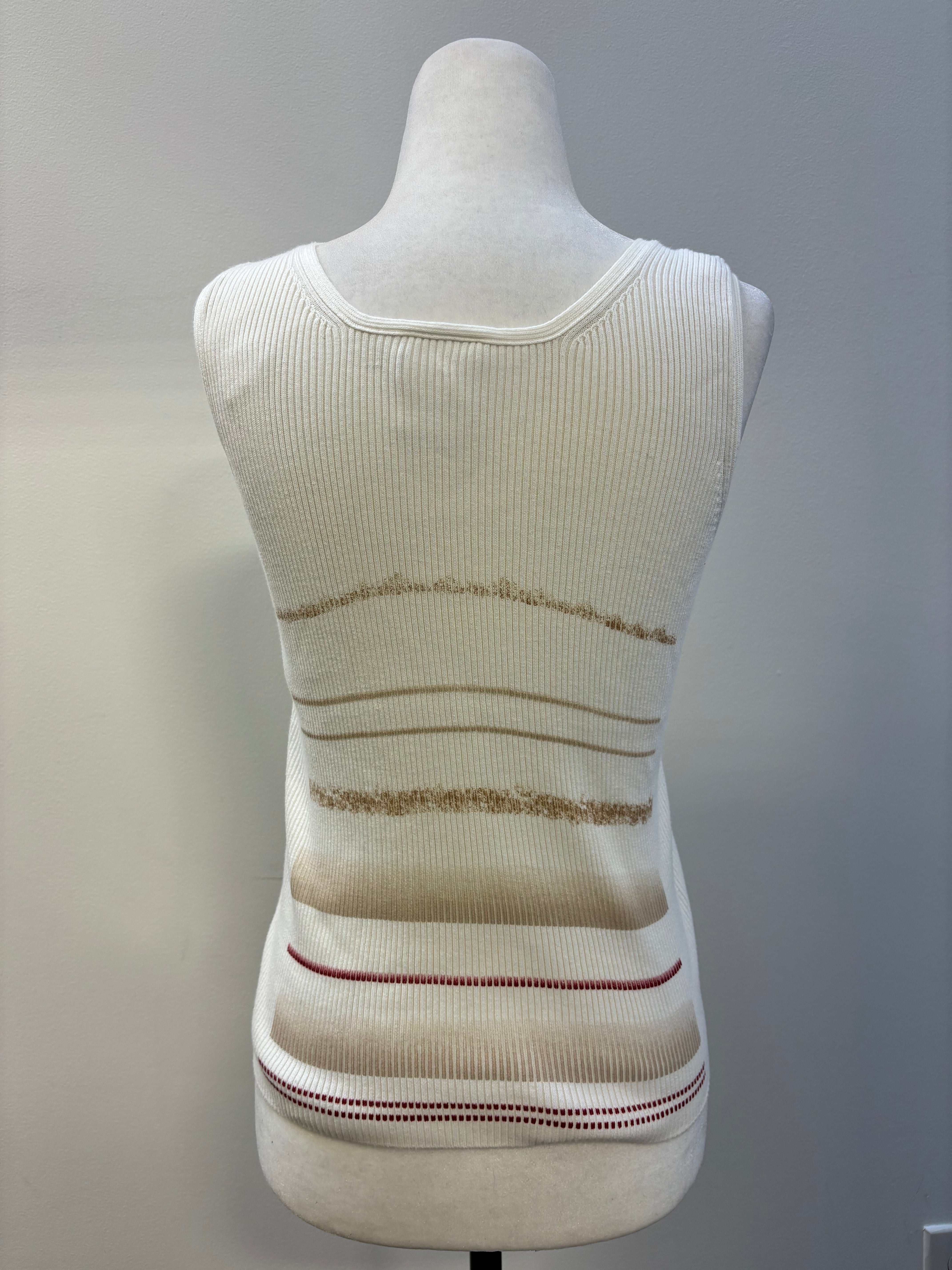 Chanel Ribbed Cotton Tank Top