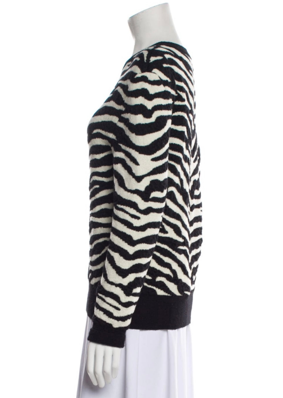 Saint Laurent - Animal Print Crewneck Sweater