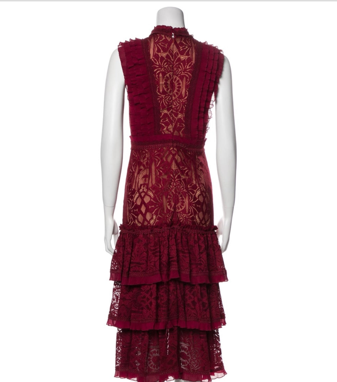 Simkhai - 
Lace Pattern Midi Length Dress