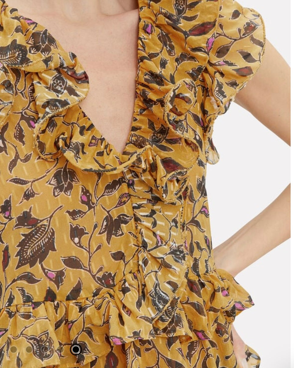 ULLA JOHNSON - 
DUMI FLORAL TOP