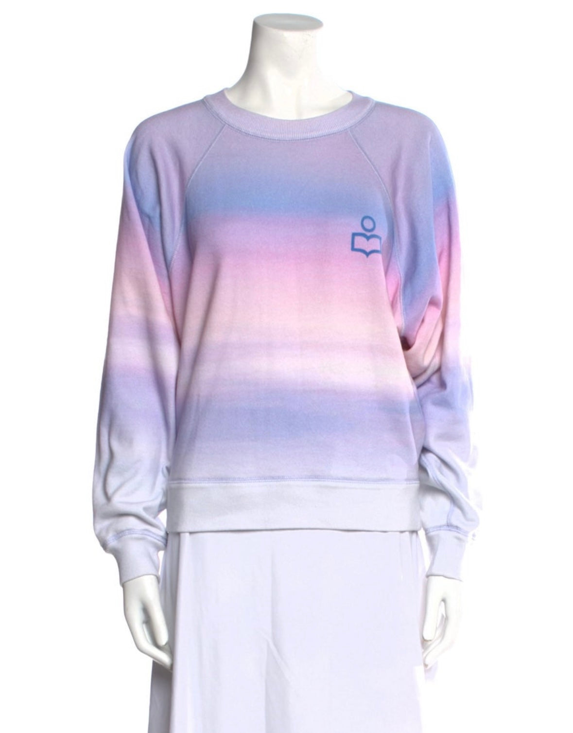 Isabel Marant Etoile Blue and Pink Bradford Sweater