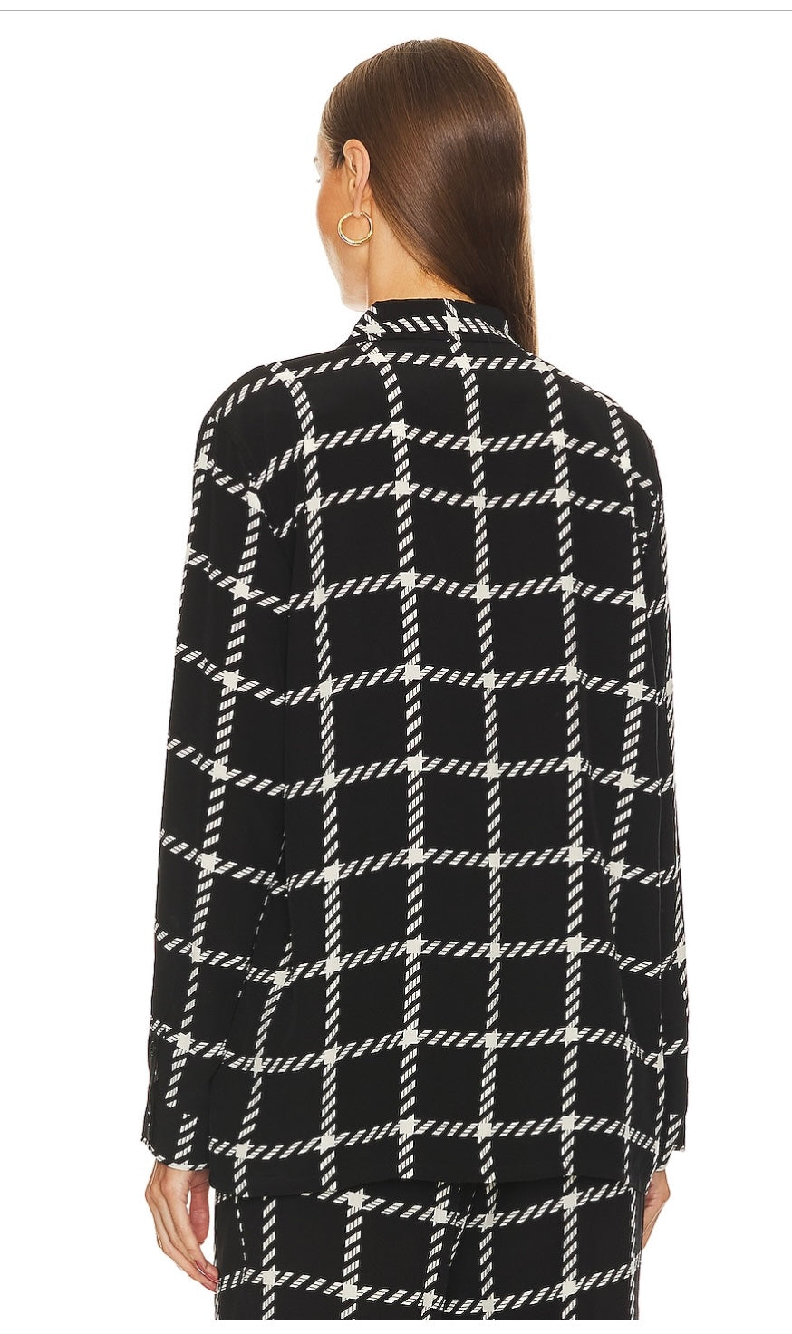 ANINE BING - Mountain Shirt in Black & White Plaid