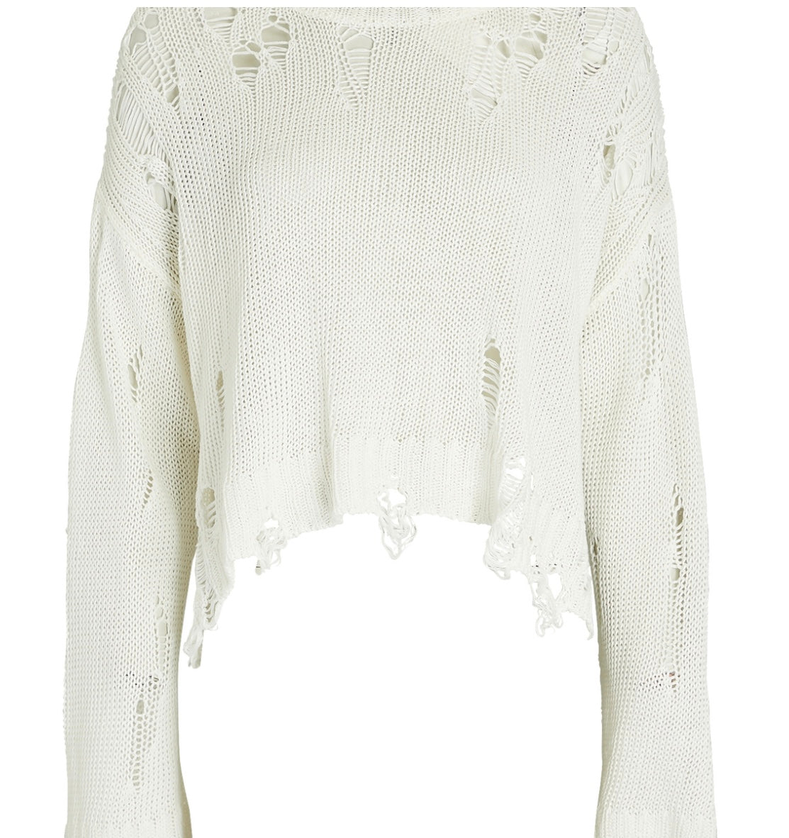 R13- Shredded Side Slit Sweater