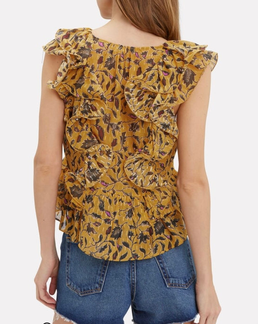 ULLA JOHNSON - 
DUMI FLORAL TOP