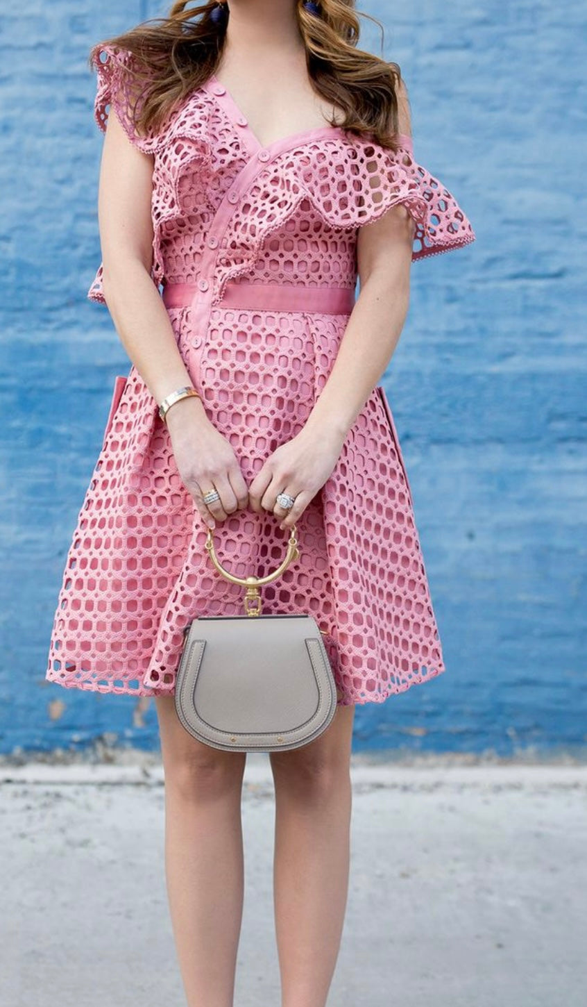 SELF PORTRAIT pink dress