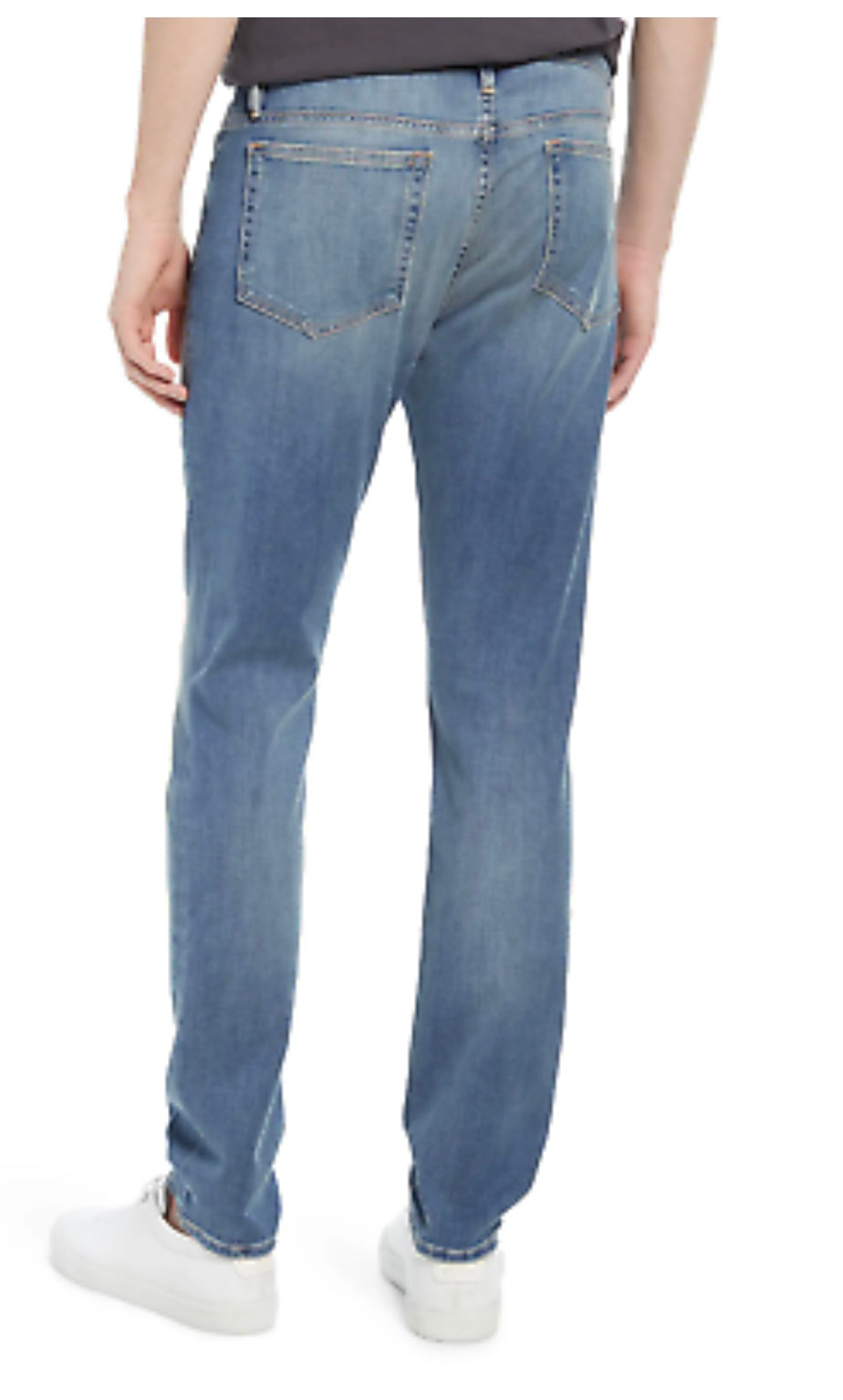 FRAME - MENS BLUE BUCKEYE L’HOMME SKINNY FIT JEANS