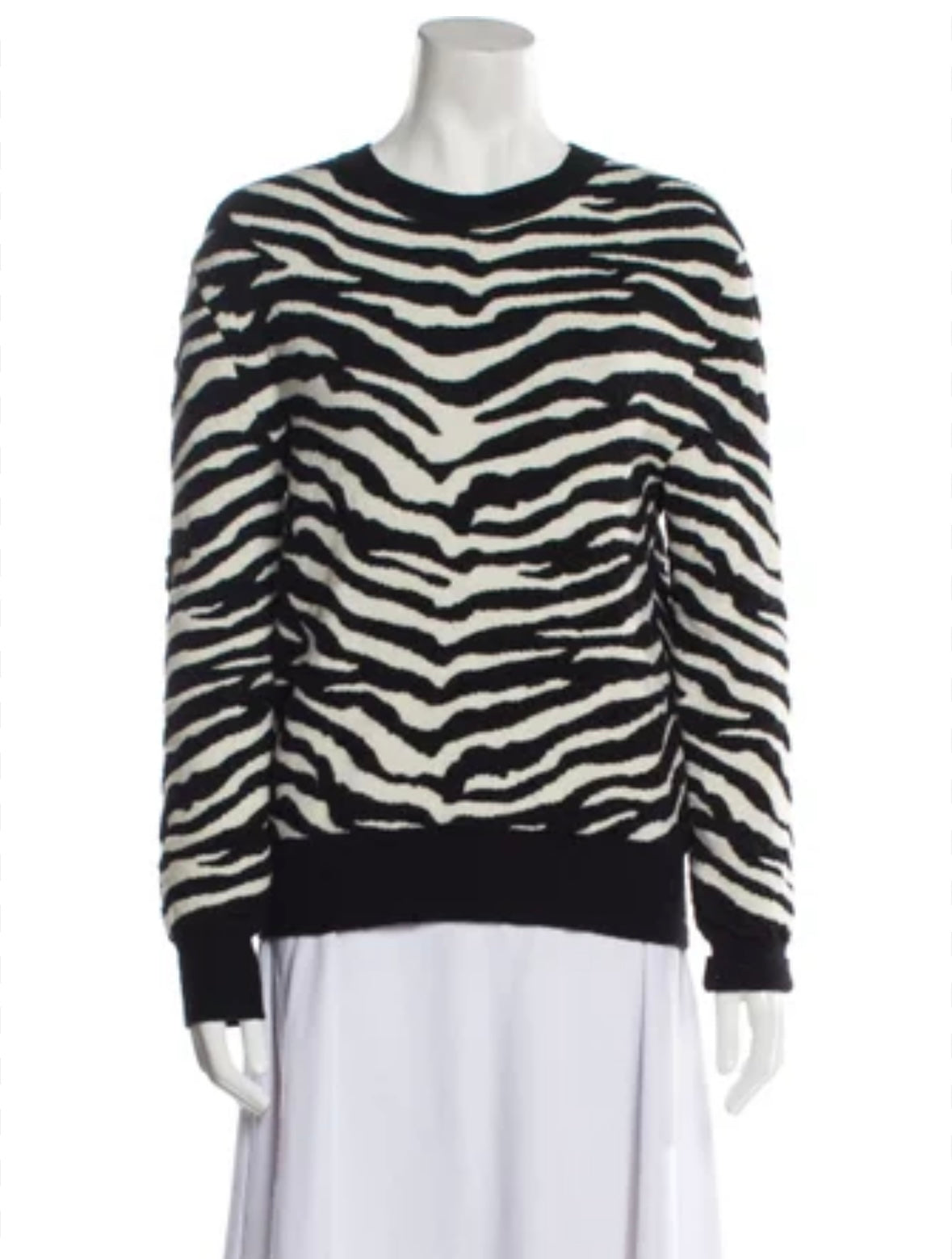 Saint Laurent - Animal Print Crewneck Sweater