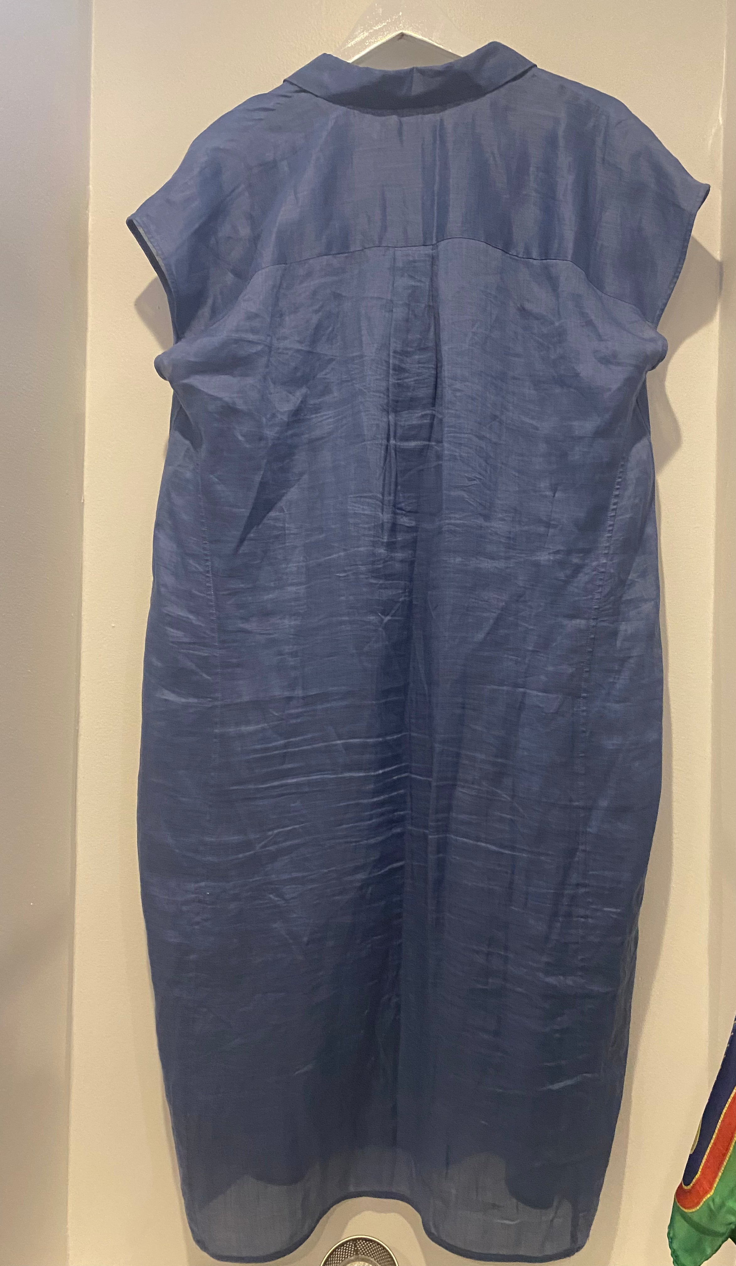 Lafayette 148 Sheer Button Down Dress