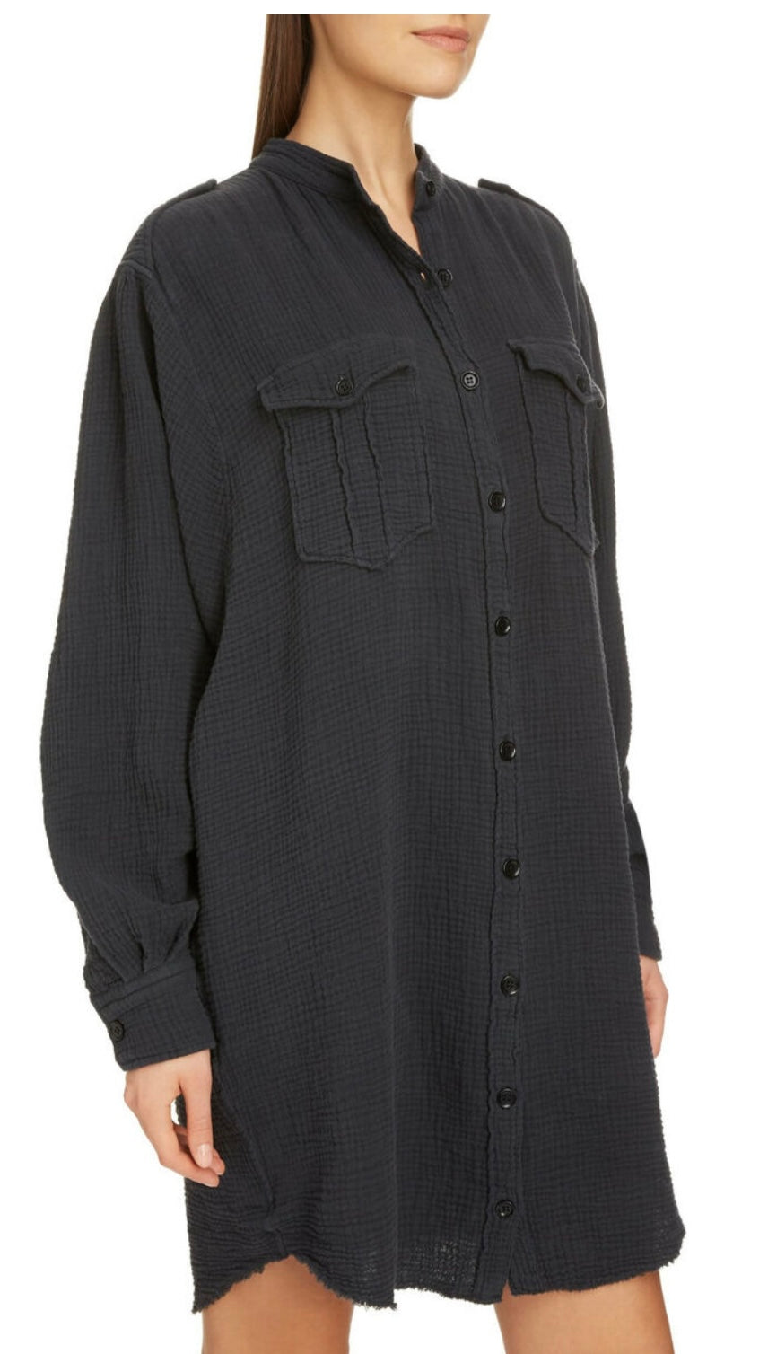 ISABEL MARANT ETOILE Jasia
Tunic Blouse Dress Faded Black
