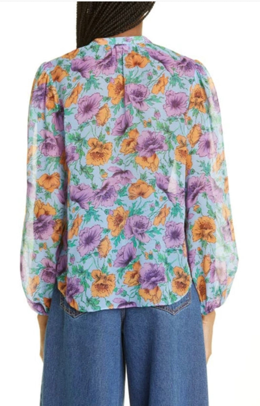 Veronica Beard - Syden Floral-print
Silk-chiffon Blouse