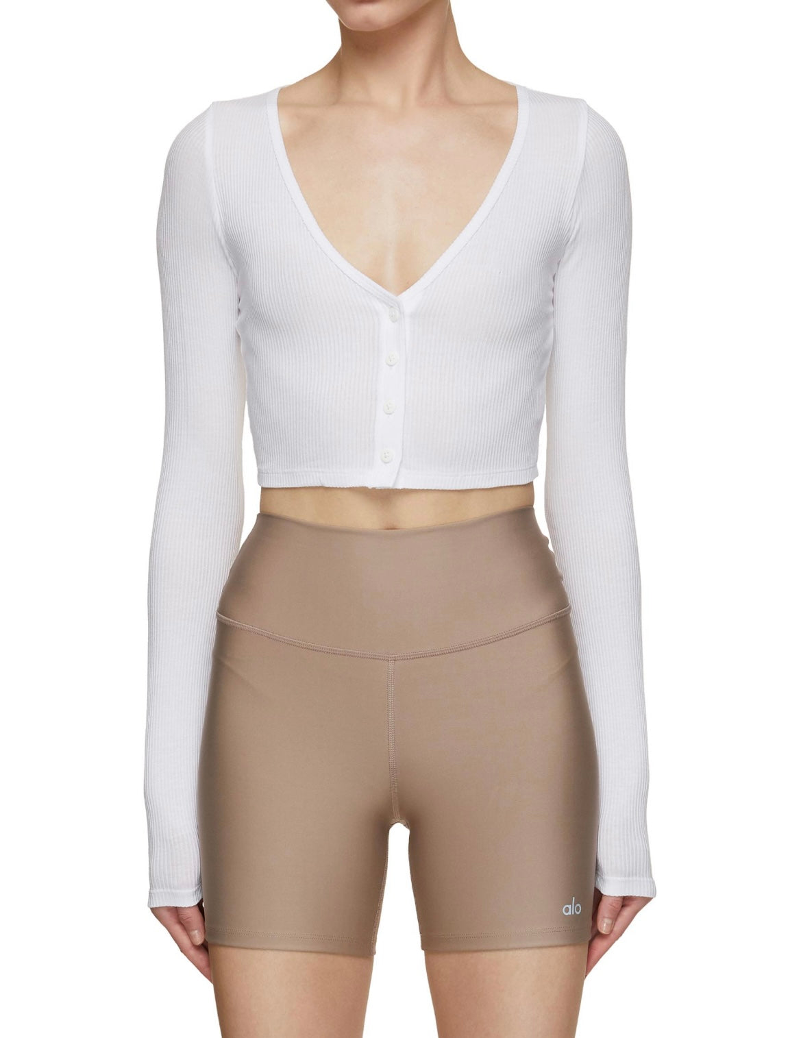 ALO YOGA ribbed dropped whisper cardigan