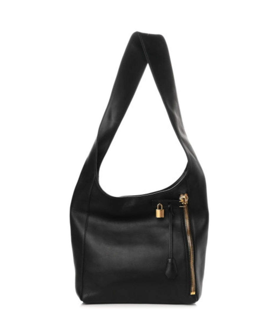TOM FORD
Alix Black Leather Large Hobo Crossbody Bag
