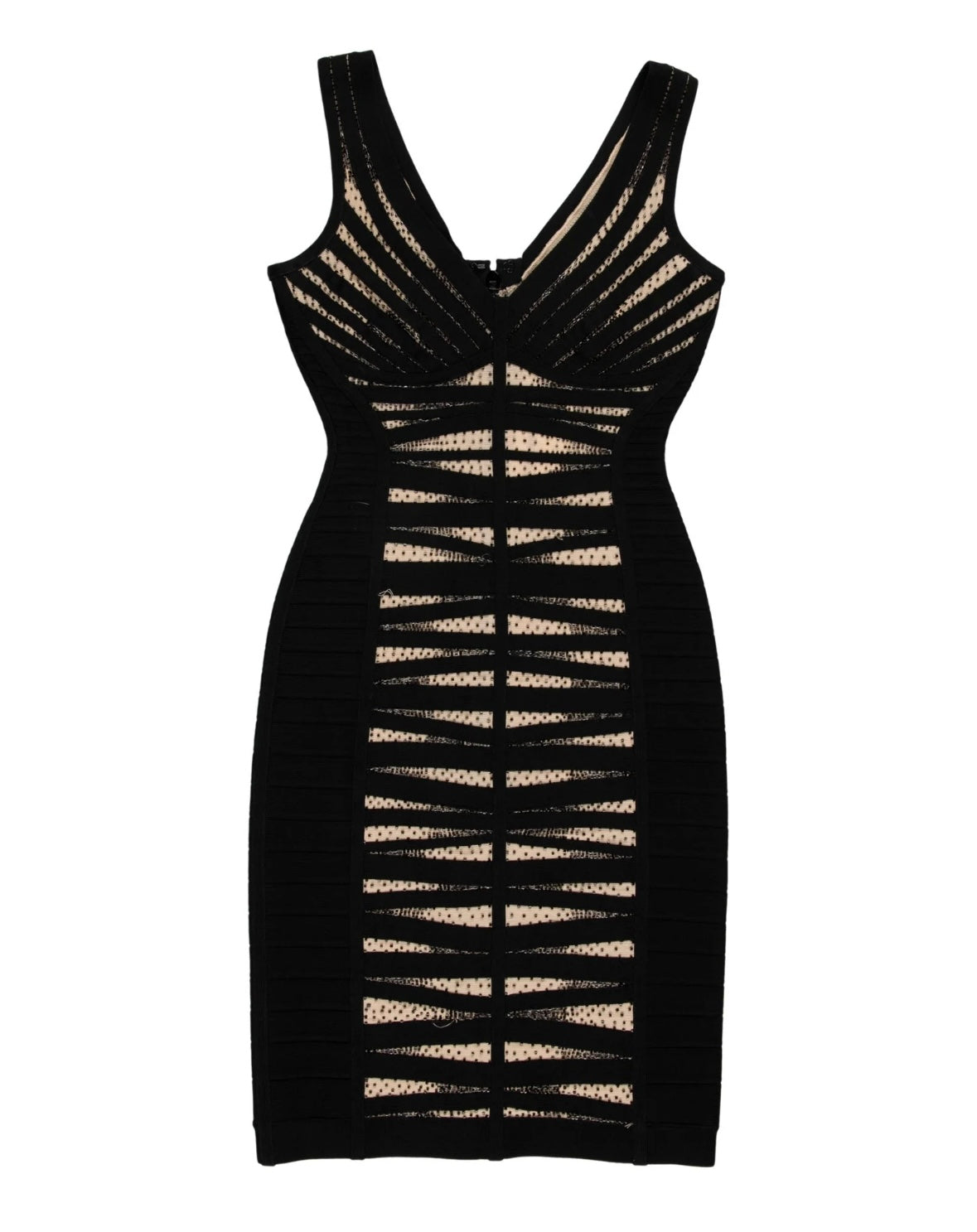Herve Leger - V Neck Mini Dress