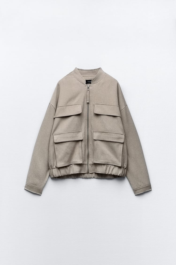 ZARA bomber jacket with pocket details