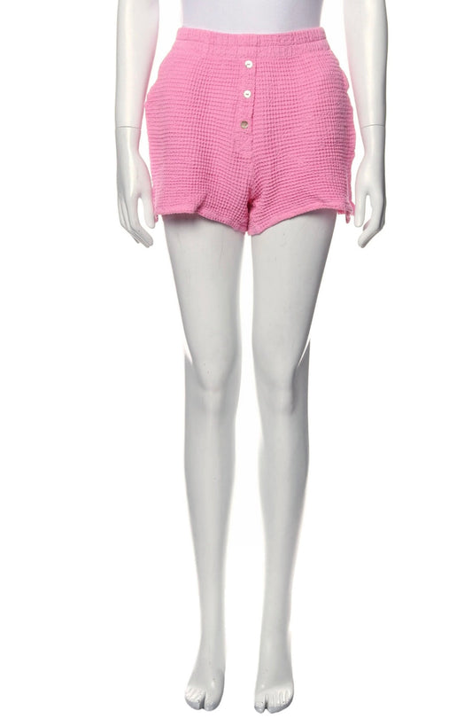 DONNI pink henley shorts