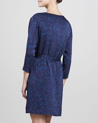 THEORY multi colour speckle dress with tie