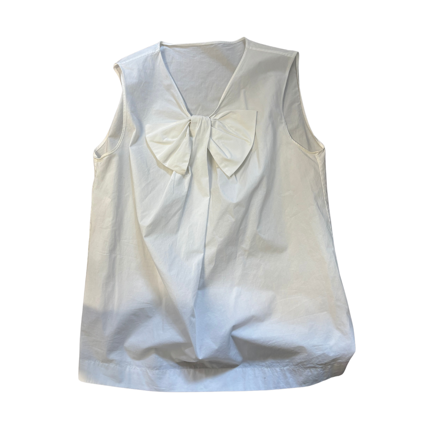 AEFFE sleeveless blouse with bow