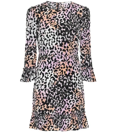 VERONICA BEARD multi coloured ombré cheetah dress