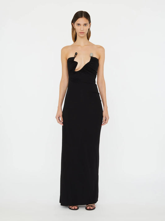 CHRISTOPHER ESBER ODESSA ARCED STRAPLESS GOWN