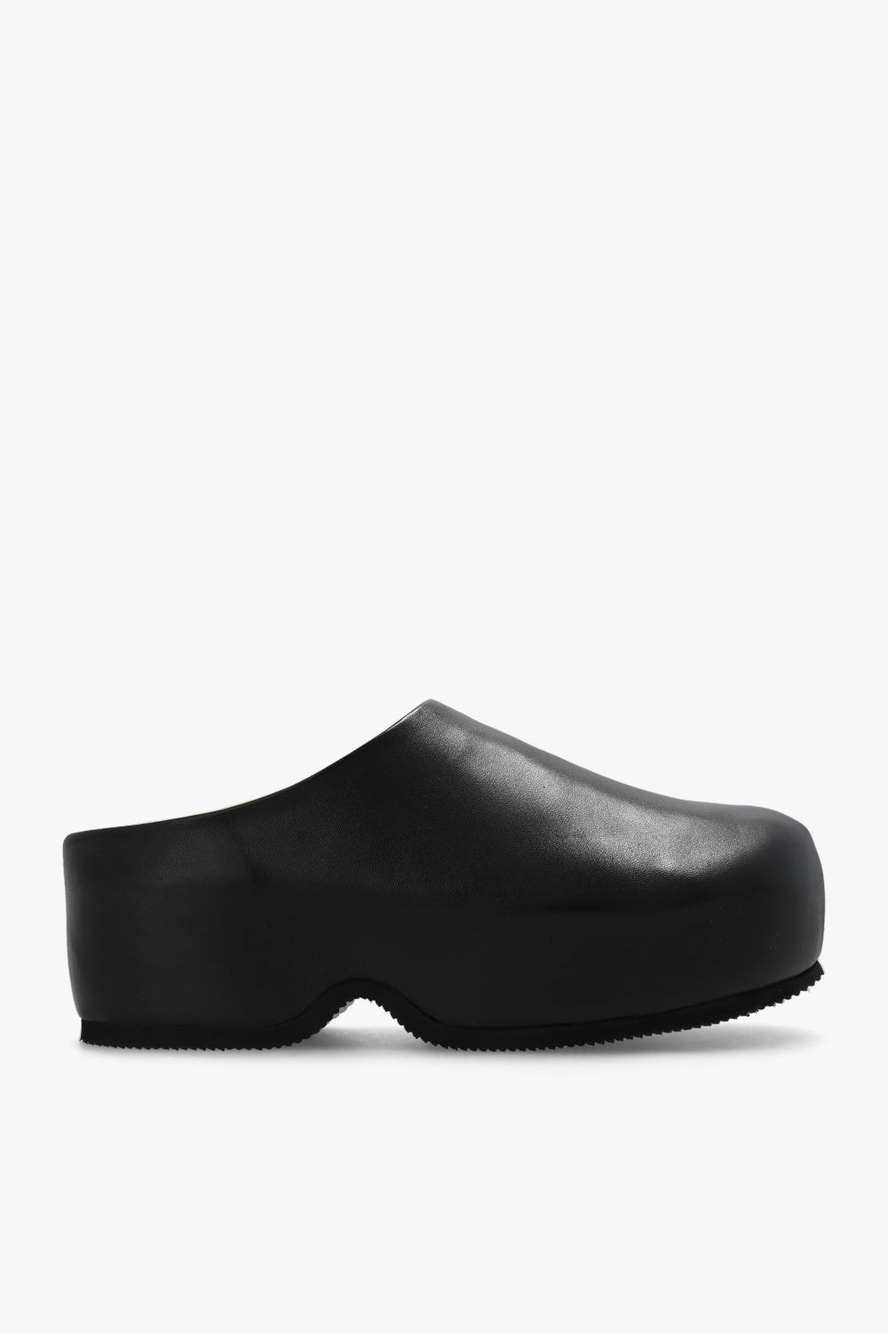 PROENZA SCHOULER black leather clogs