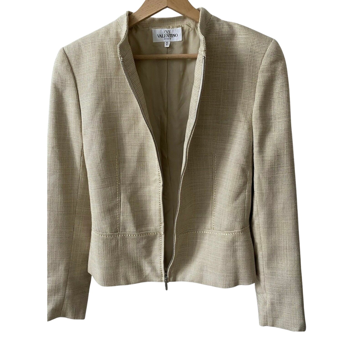 VALENTINO textured zip jacket