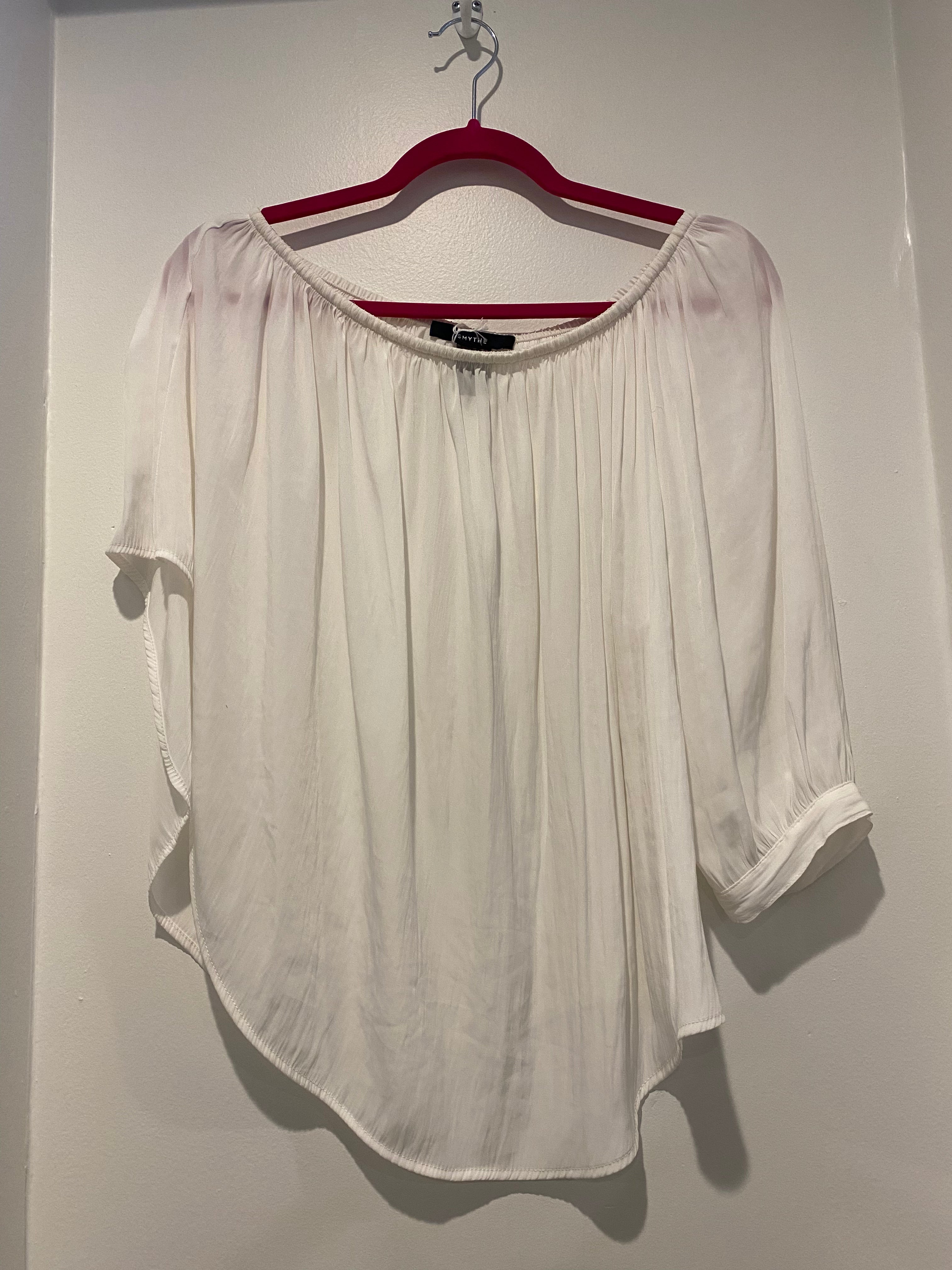 Smythe Off Shoulder Blouse *WHITE*