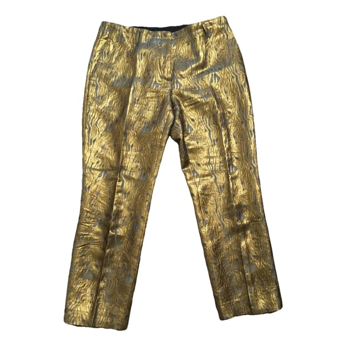 DRIES VAN NOTEN gold trousers