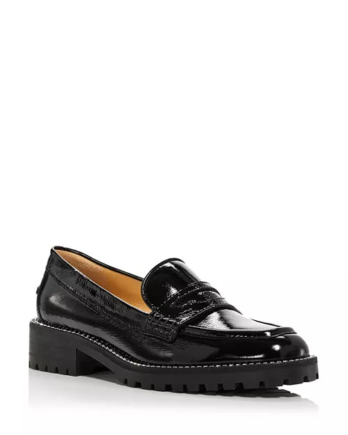 JIMMY CHOO patent loafers with crystals