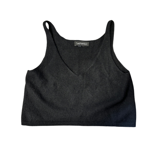 THE PERFTEXT 100% cashmere cropped top