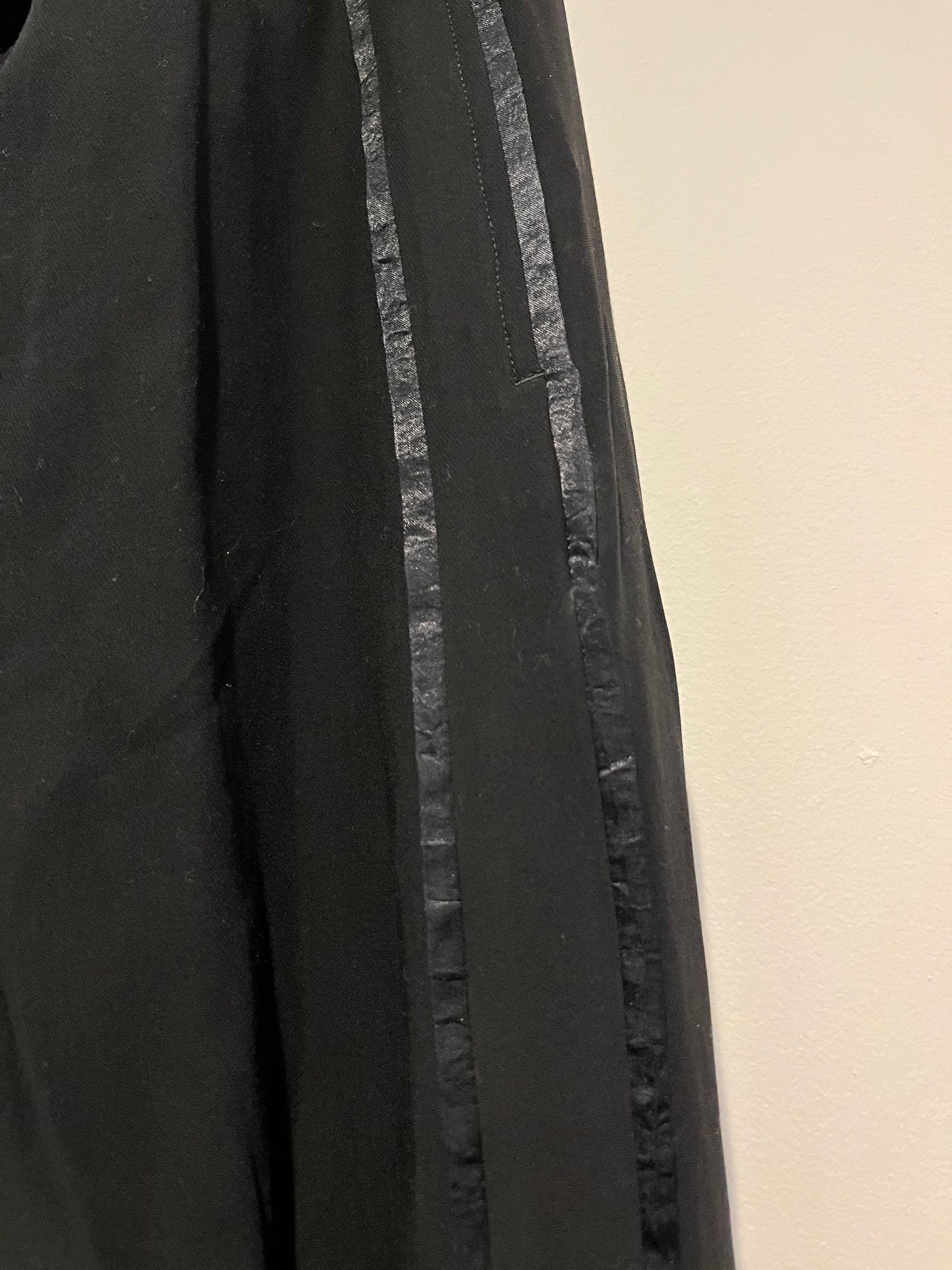 ANN DEMEULEMEESTER pants with satin stripe