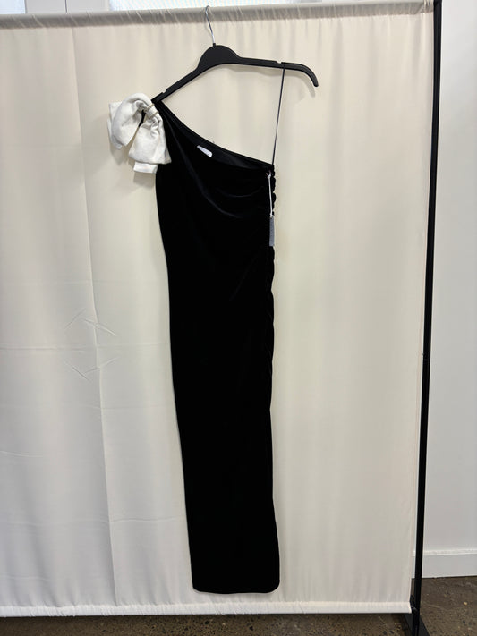 SAYLOR - BLACK VELVET DRESS