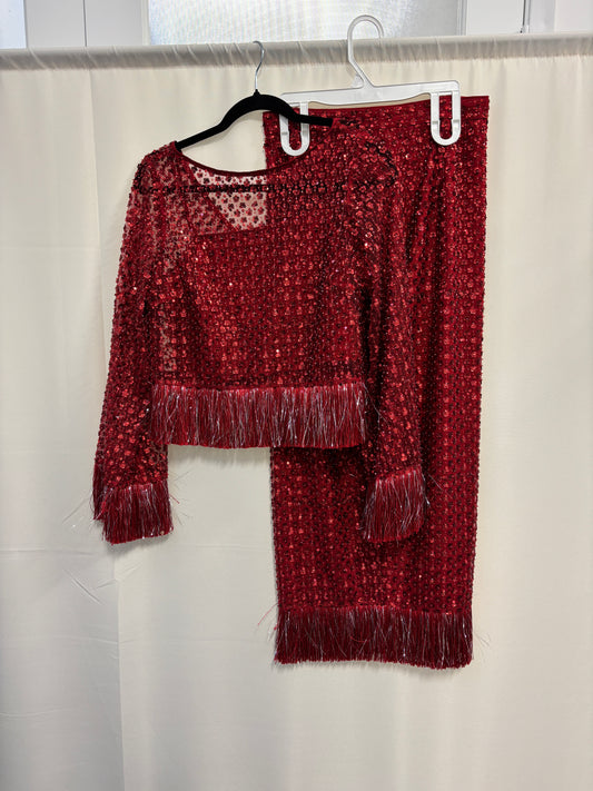 SAYLOR - RED SEQUIN SET