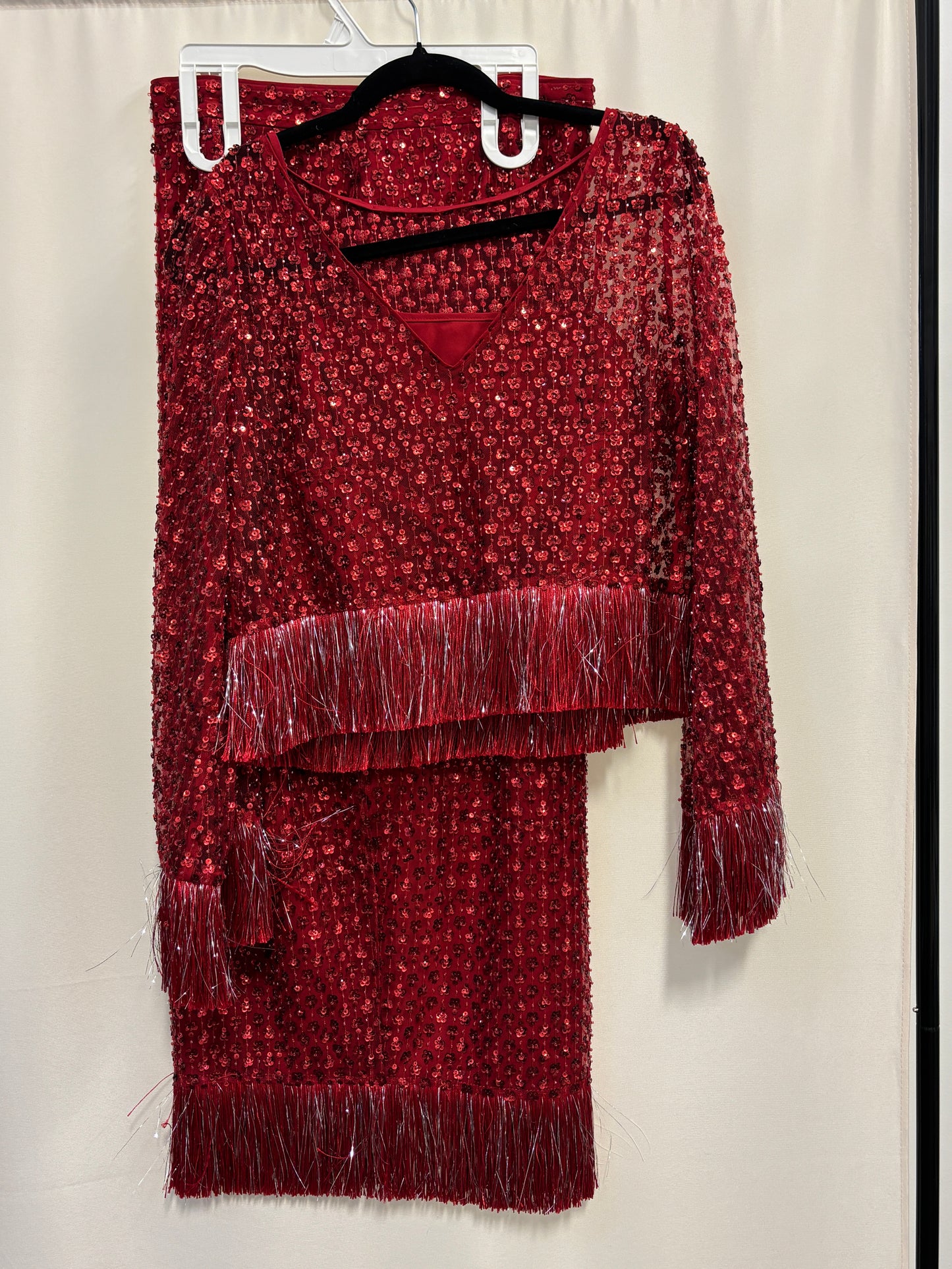 SAYLOR - RED SEQUIN SET