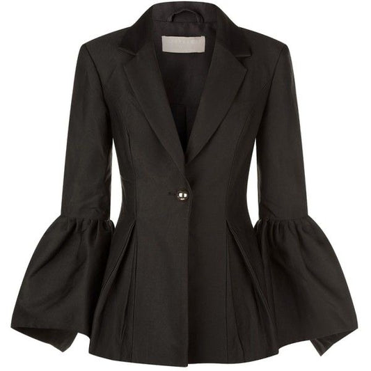 KEEPSAKE satin blazer with bell sleeves