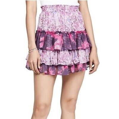 MISA LOS ANGELES printed chiffon skirt