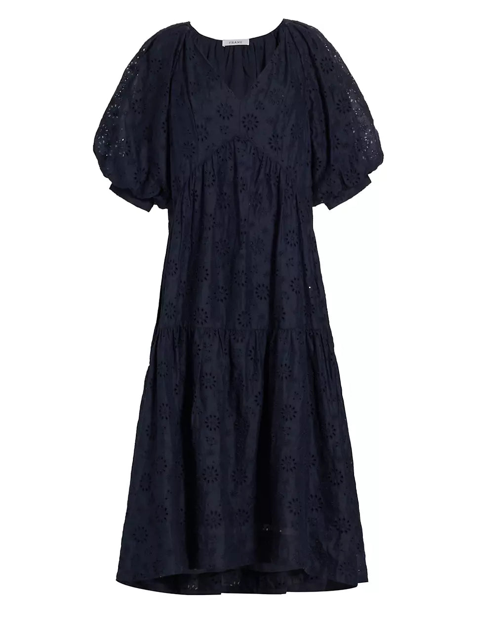 FRAME eyelet maxi dress