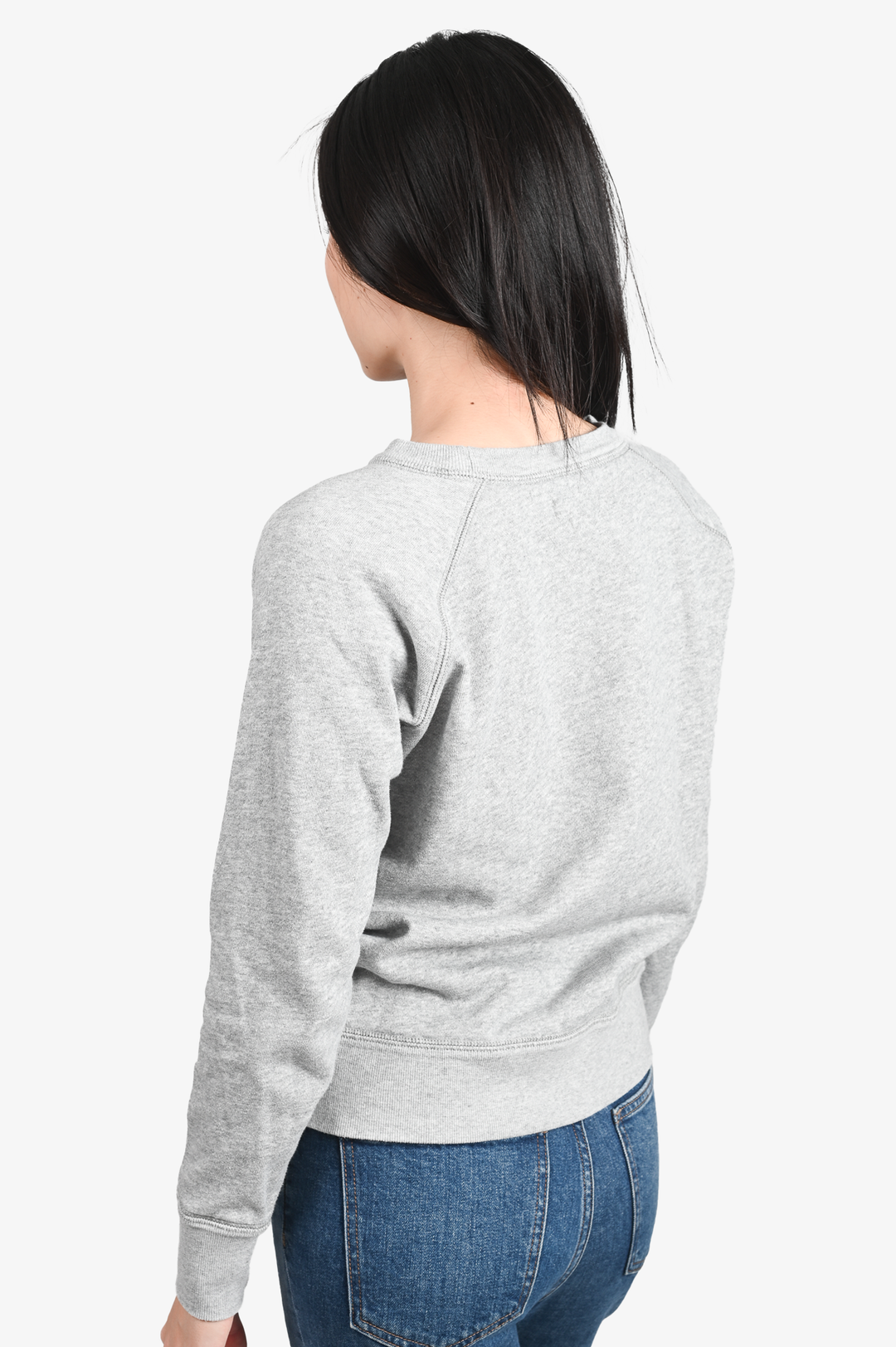 ISABEL MARANT ETOILE grey logo sweatshirt with camel logo